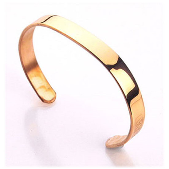 Sabona of Londen non magnetic Original Copper Bracelet features a 24-carat gold plating with a high polished finish that adds simple elegance to the outside of the bracelet, while purest copper sits next to your skin for maximum benefit