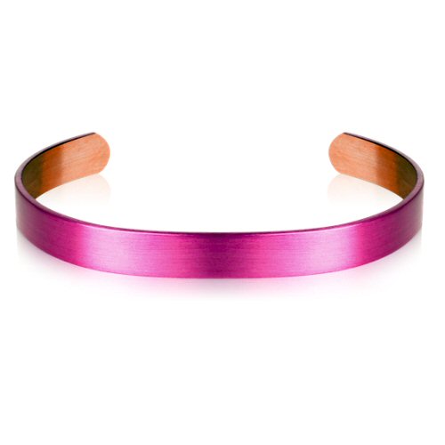 Sabona of London Original nano keramik kupferspange purple wine, Kupferarmband mit polierter Nano Keramik Beschichtung in purple wein