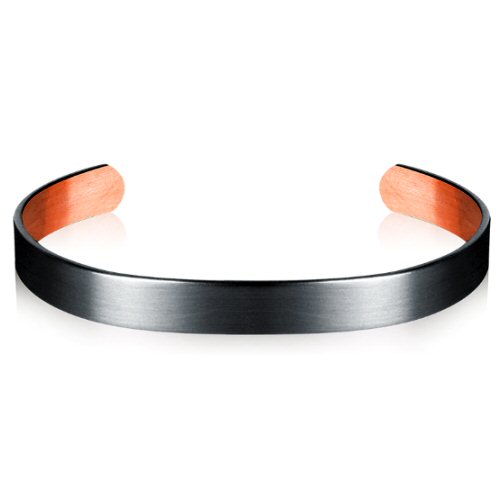 Sabona of London Nano-Ceramic Smokey Grey Copper Bracelet, Copper bracelet with nano ceramic coating in Smokey Grey Packaged in jewel box