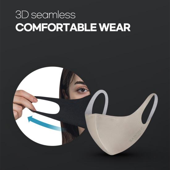 Sabona of London Mund & Nasen Schutz Maske eingenähten Nasenbügel Form um die Nasenpartie flexibel anpassen und schliesst gut ab, weshalb sie sich auch für Brillenträger eignet
